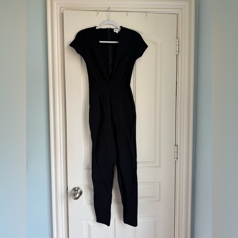 Superdown Classic Black Jumpsuit